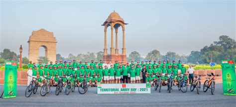Territorial Army organises cycle rally on its 72nd Raising Day