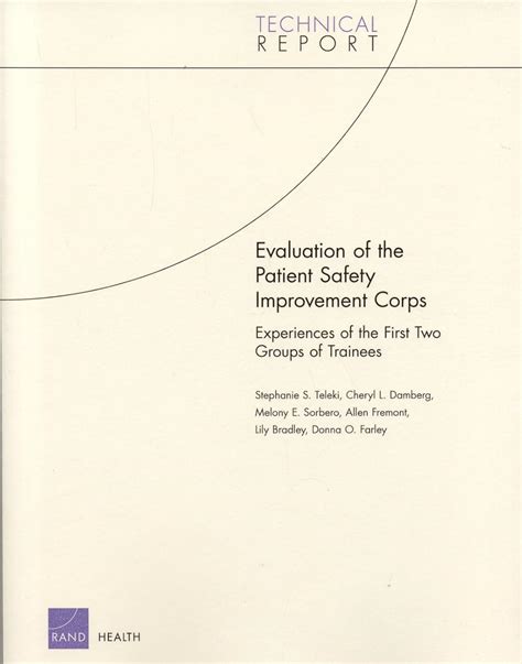 Buy Evaluation of the Patient Safety Improvement Corps: Experiences of ...