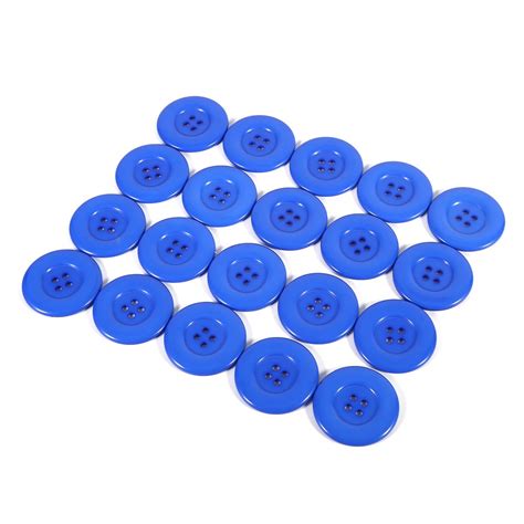 Walfront 20pcs 38mm Decorative Large Resin Round Buttons 4-Hole Sewing ...