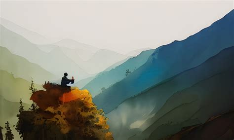 Watercolor Digital Art HD Lone Traveler Wallpaper, HD Artist 4K Wallpapers, Images and ...