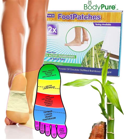 Amazon.com: Bandoo Original Deep Cleansing Foot Pads | Rana Pads | Premium Natural Bamboo Foot ...