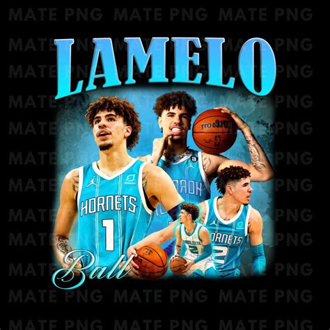 Lamelo Ball Shirt Design. PNG Digital 4500x5100 Px.retro, 90s Vintage ...