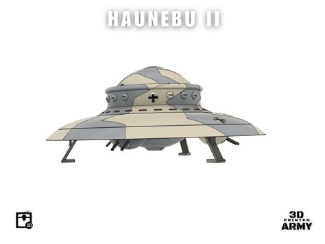 German WW2 UFO - Haunebu 2 - STL files 3D print 3D model 3D printable ...