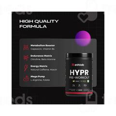 Athlab Hypr Pre Workout Lemon 480gm - Uses, Side Effects, Dosage, Price ...