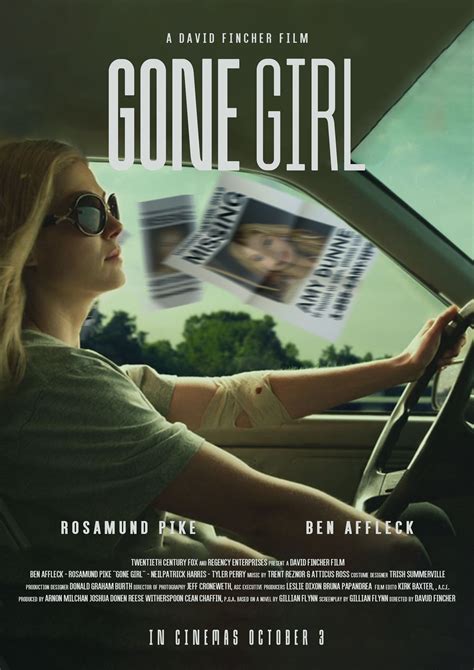 Gone Girl Poster | Peliculas psicodelicas, Fondos de cine, Libros ...