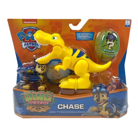 Paw Patrol - CHASE And Tyrannosaurus Rex Dino Rescue Figure Set - BRAND NEW! | #4552426085