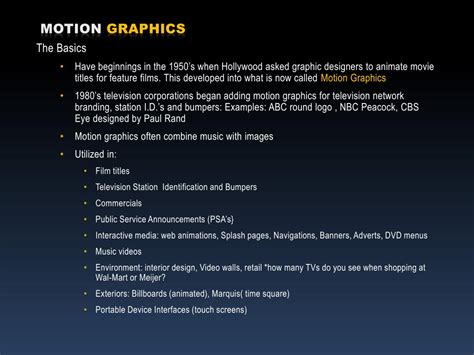 Image result for Motion Graphics PowerPoint