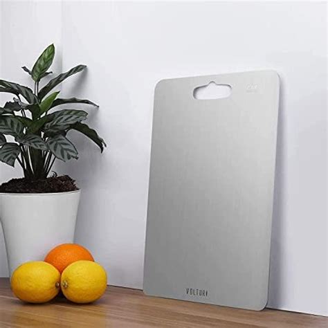 Buy OrganizeMee Stainless Steel 304 Fruit Chopping Cutting Board for ...