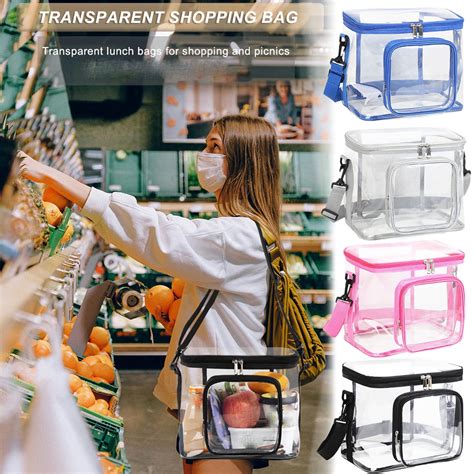 Clear Lunch Bag Adult Large Heavy Duty Transparent Stadium Approved ...