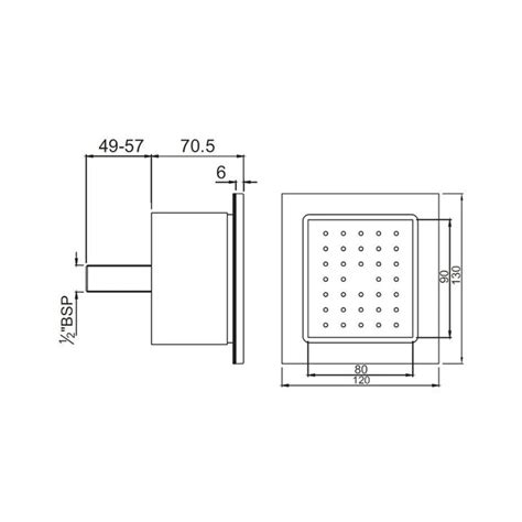 Jaquar Single Flow Body Shower BSH-GDS-1771 - Gold Dust – bathkart.in