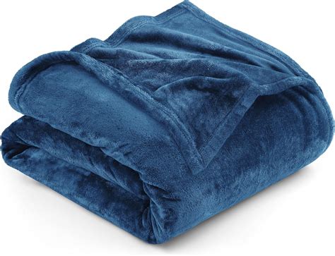 Amazon.com: Utopia Bedding Fleece Blanket King Size Royal Blue 300GSM ...
