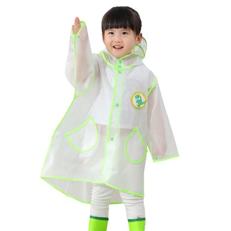Rain Coats Children Raincoat Cute Cartoon Baby Transparent Fashion ...
