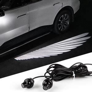 AutoBizarre Car ORVM Side Rear View Mirror Angel Wing Projector Light ...