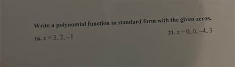 Write Polynomial Function in Standard Form 的图像结果