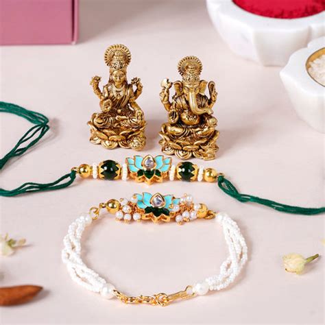 Home Decor Rakhi Hamper Set Of 6 Online - Premium Gift Hamper | Nestasia