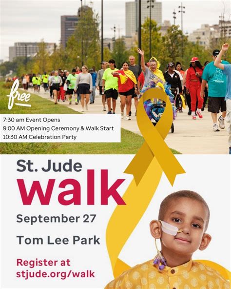 St. Jude Walk, Tom Lee Park, Memphis, 27 September 2025 | AllEvents