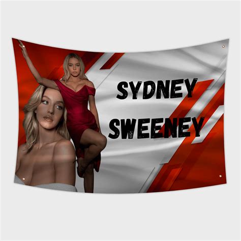 Sydney Sweeney Flag | Euphoria Flag| Sydney Sweeney Tapestry – Dorm Dolphin