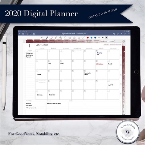 Goodnotes Digital Planner Sync With Google Calendar - Printable ...