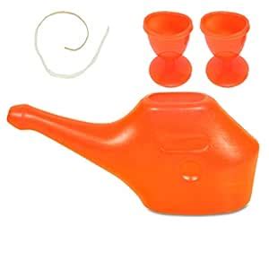 Buy DGARYS Jala Neti Pot Plastic Flate for Yoga Nasal Cleaner Nose Wash ...
