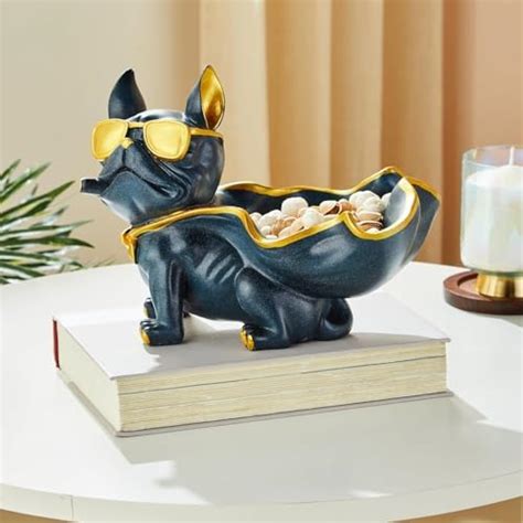 Buy Amazon Basics Super Dog Resin Figurine with Storage | Decorative ...