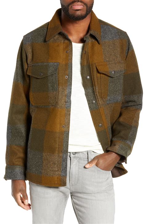 Filson 'Macinaw' Plaid Wool Flannel Shirt Jacket | Nordstrom | Flannel ...