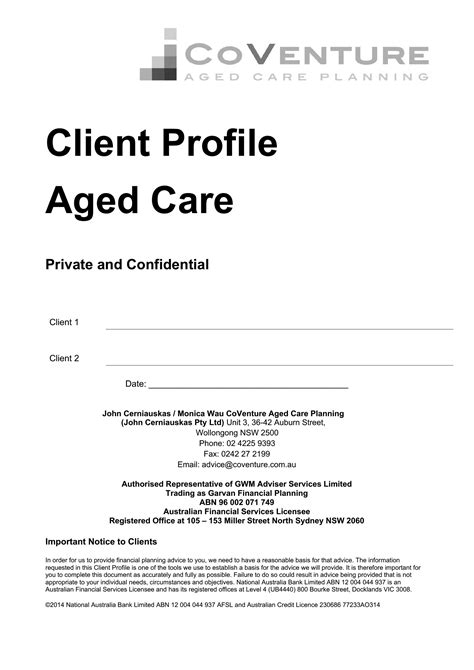 Image result for Client Profiles Examples