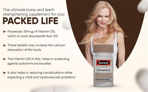 Swisse Vitamin D - 100% RDA of Vitamin D3 (Manufactured In Australia ...