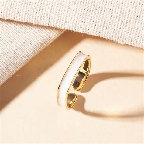 Sahara Enamel Gold Ring | Salty – Salty Accessories