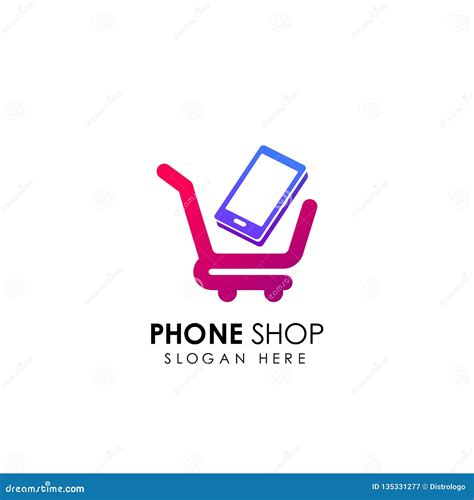 Phone Shop Logo Design Template. Gadget Shop Logo Design Stock Vector - Illustration of online ...