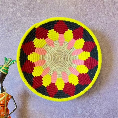 “Colourful” Handwoven Sabai Grass Baskets | Home Decorative – HeritageMela
