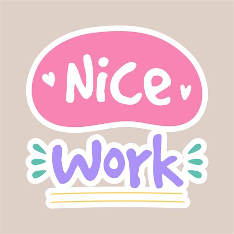 Good Work Sticker 的图像结果