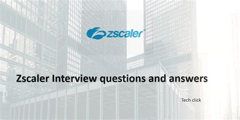 Zscaler Interview questions and answers