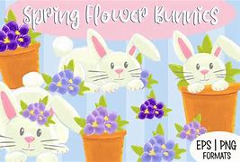 Image result for Spring Day Poster with Flowers and Bunnies