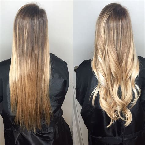 Grown out highlights transitioned to a subtle Balayage | Blonde hair ...