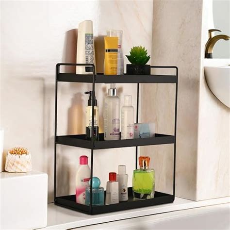 Kuber Industries 3-Tier Rust-Resistant Bathroom Organiser Stand | Space ...