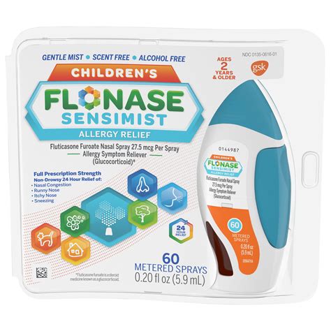 Children's Flonase Sensimist Allergy Relief Nasal Spray - Fluticasone Furoate - 0.2 fl oz ...
