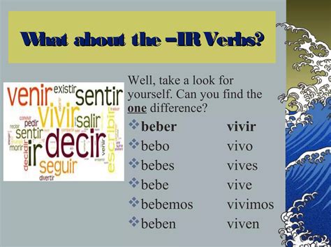 Er and ir Spanish verbs in the present tense | PPT