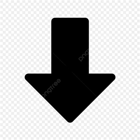 Looking Down Silhouette PNG Transparent, Vector Down Arrow Icon, Arrow ...