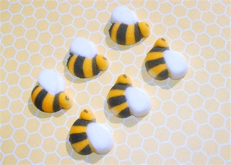 48 Edible Bumble Bee Sugar Decorations - Swell for Decorating Cookies ...