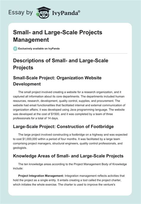 Small-scale Project Management Examples 的图像结果