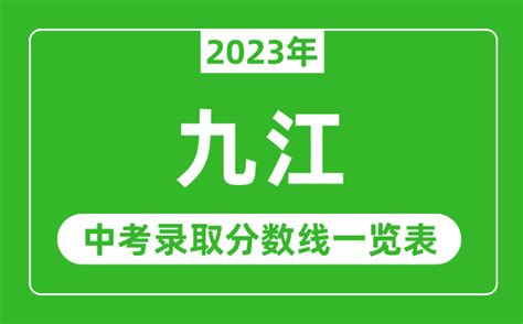 2023年九江中考录取分数线预测多少分,附历年九江中考分数线 _大风车考试网