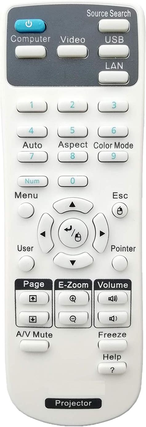 Buy LipiWorld® Projector Remote Control Compatible for Epson Projector ...