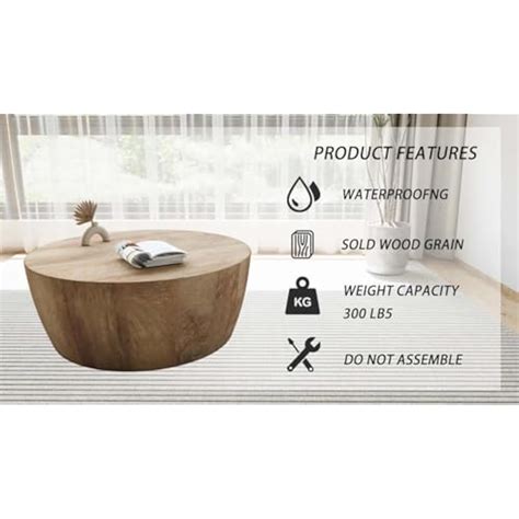 Nimaolt Round Coffee Table 30 Wooden Coffee Tables for India | Ubuy