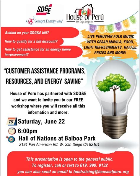 House of Peru / SDG&E - Energy Workshop, House of Pacific Relations ...