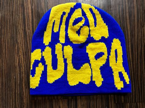 MEA CULPA BEANIE (BLUE/YELLOW) | FANTASTIC