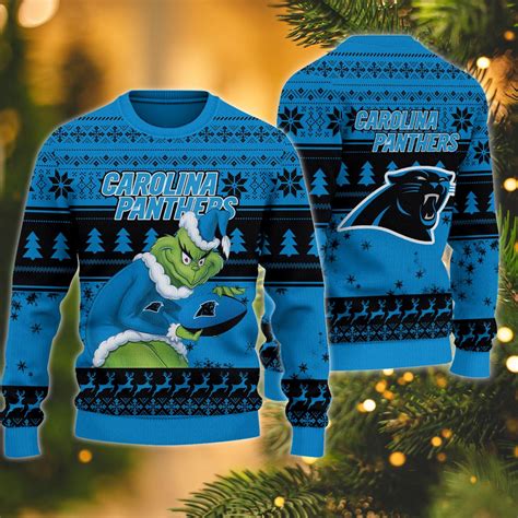 Carolina Panthers Grinch Ugly Christmas Sweater – Nousty
