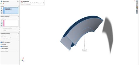 SolidWorks Lofting Surfaces 的图像结果