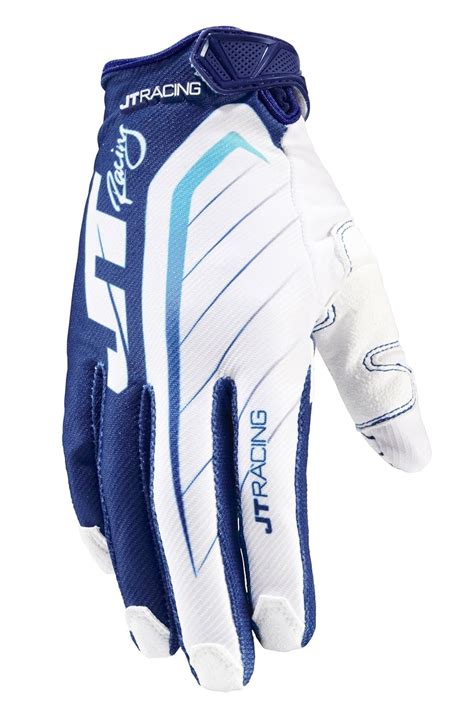 JT Racing USA Lite Razor MX Men's Motocross Dirt Bike Gloves (Navy ...