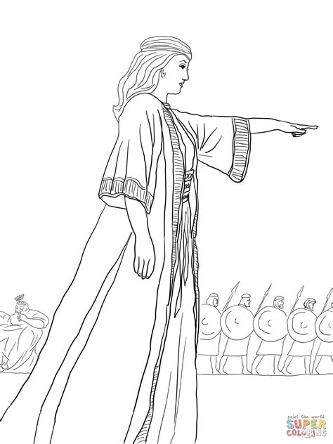 Deborah Bible Coloring Page Biblical Coloring Page Archives Bible