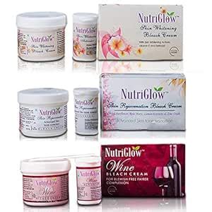 NutriGlow Skin Whitening Bleach With Skin Rejuvenation Bleach & Wine ...